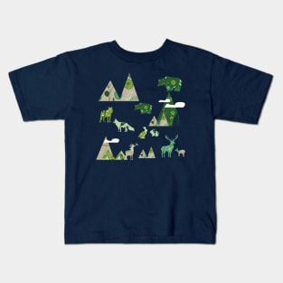 Woodland - Canadian Wildlife Kids T-Shirt